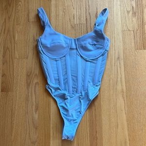 Baby blue FASHION NOVA bodysuit